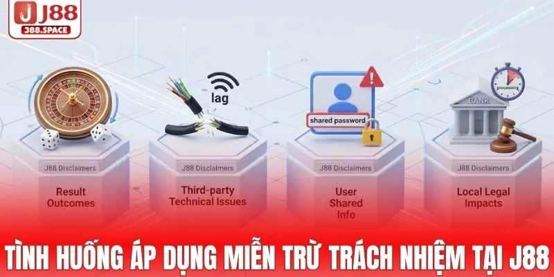 Tình huống áp dụng miễn trừ trách nhiệm tại J88